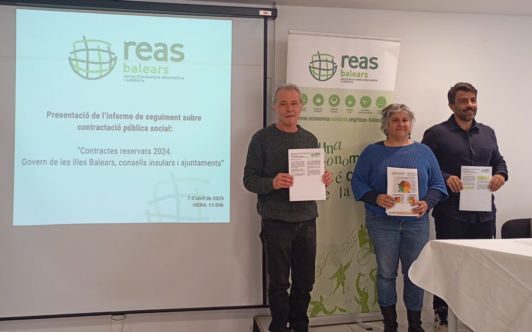 REAS Balears proposa mesures per millorar la qualitat de la contractació pública social